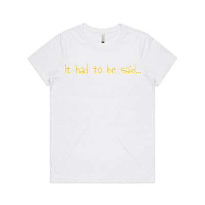 It had to be said… Thumbnail